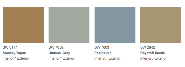 Sherwin Williams Color Palette