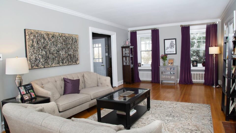 Painted interior of residential home