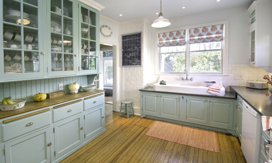 Cabinets painted in residential home