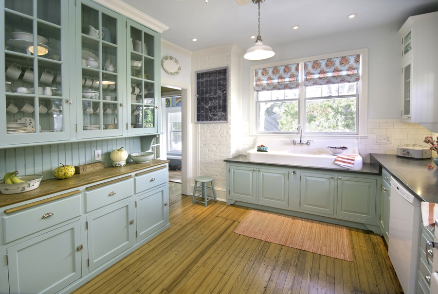 Cabinets painted in residential home