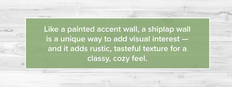 shiplap accent walls
