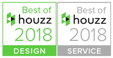 Houzz award in design and customer service