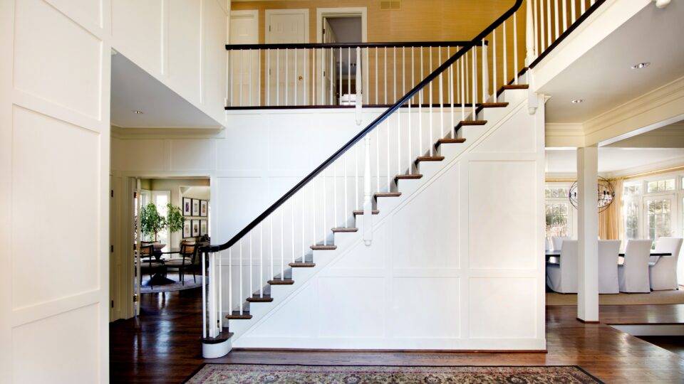 Nolan Painting carpentry team installed board and batten in entryway