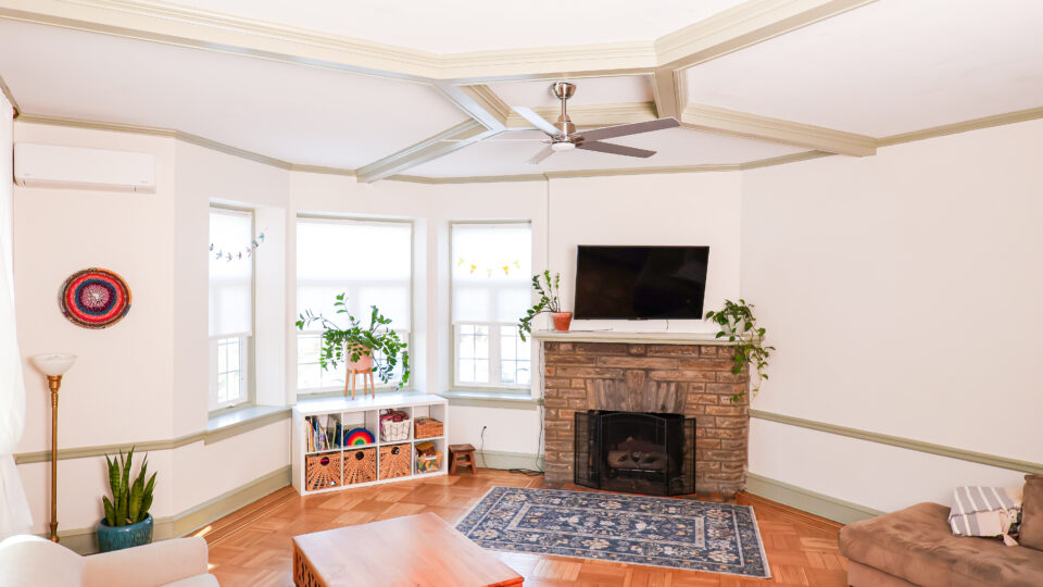 nolan painting carpentry team installed coffered ceiling in Mount Airy
