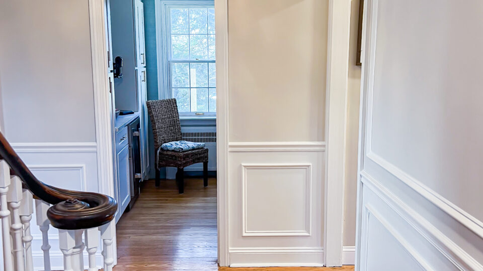 Nolan Painting carpentry team installs wainscoting